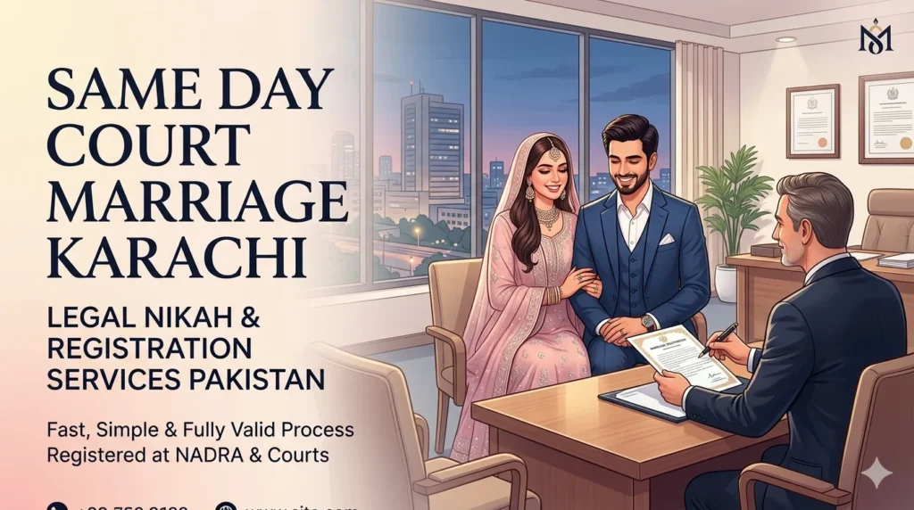court marriage karachi same day nikah legal service pakistan